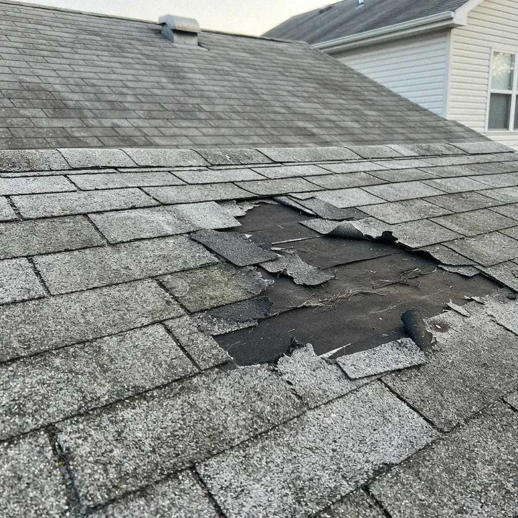 Underlayment Repair on a roof in Bethlehem, PA
